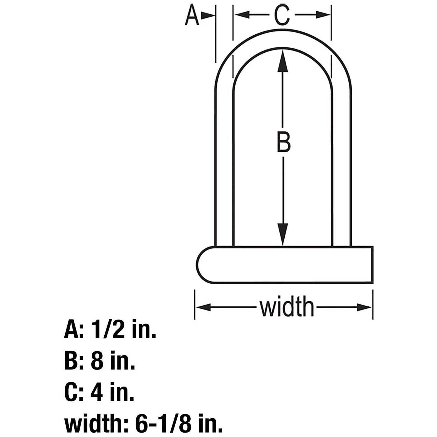 Master Lock 1/2 in. D X 6 in. L Vinyl Coated Steel Locking Cable