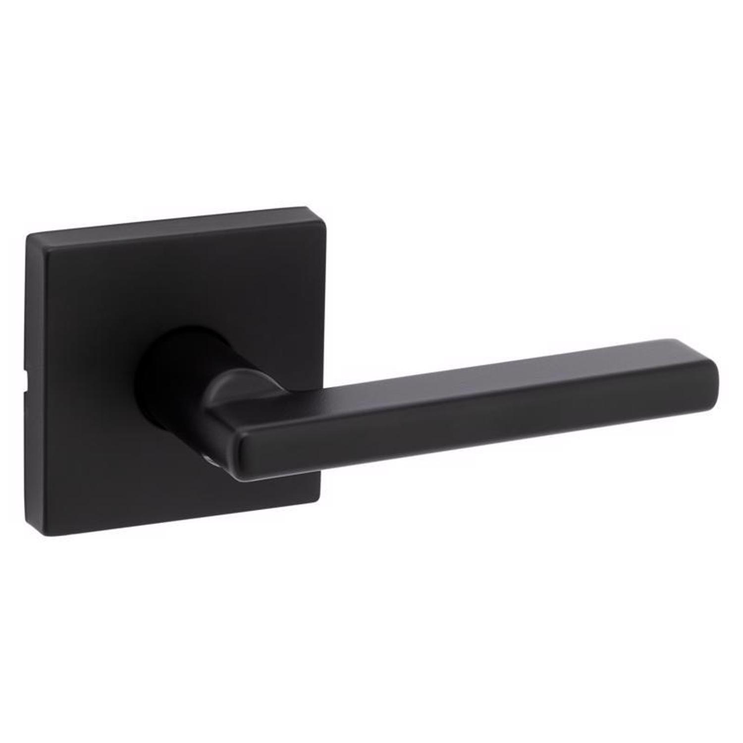 Kwikset Halifax Matte Black Passage Lever