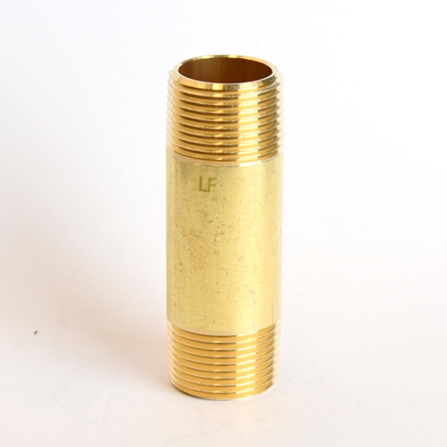 ATC 3/4 in. MPT 3/4 in. D MPT Yellow Brass Nipple 3 in. L