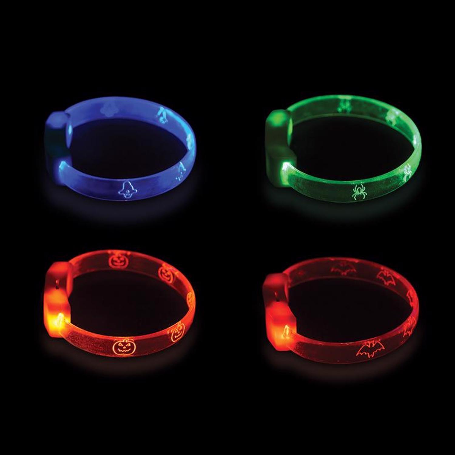 Magic Seasons Fun Flashers LED Halloween Light-Up Wristband 1 pk