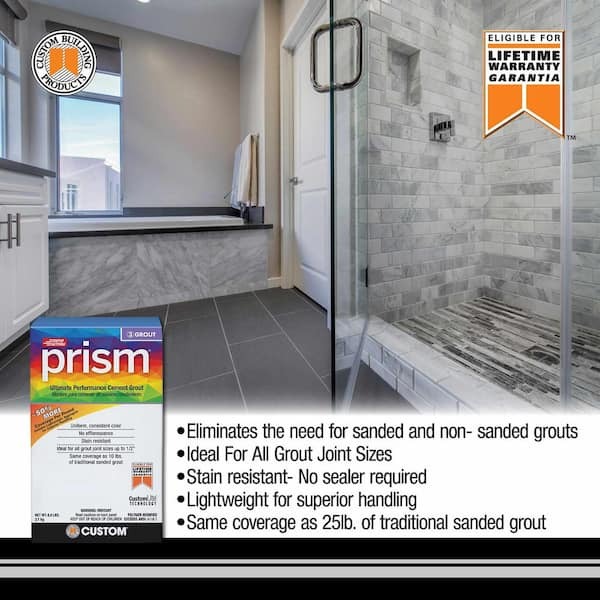 Custom Building Products Prism Arctic White 17 lb. Ultimate Performance Rapid Setting Grout