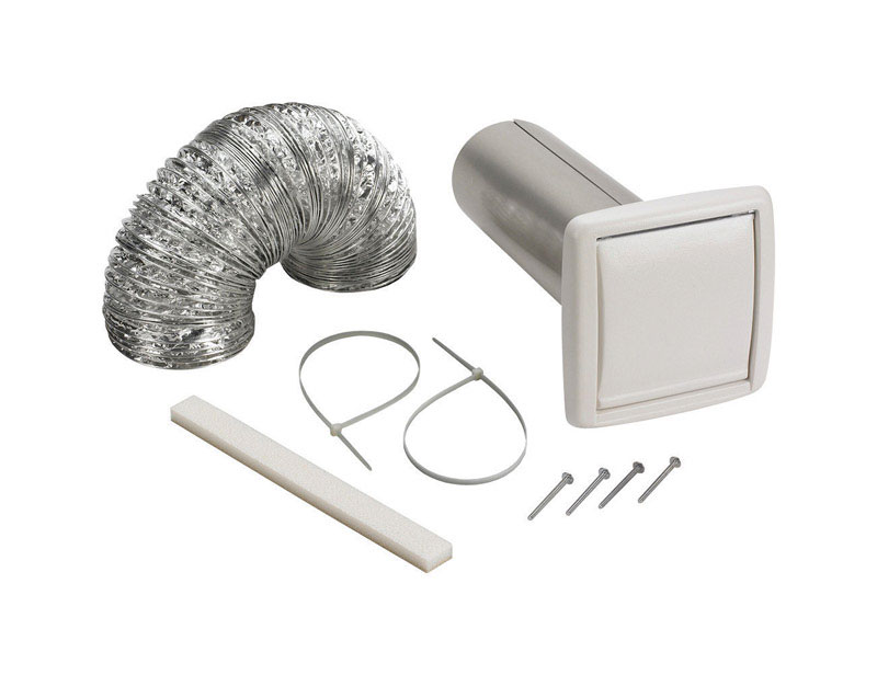 Broan Wall Ducting Kit 4 in. W White