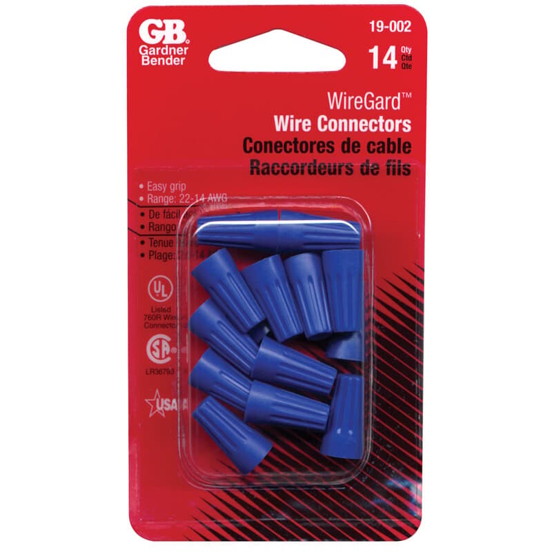 Gardner Bender WingGard 22-16 Ga. Copper Wire Wire Connector Blue 14 pk