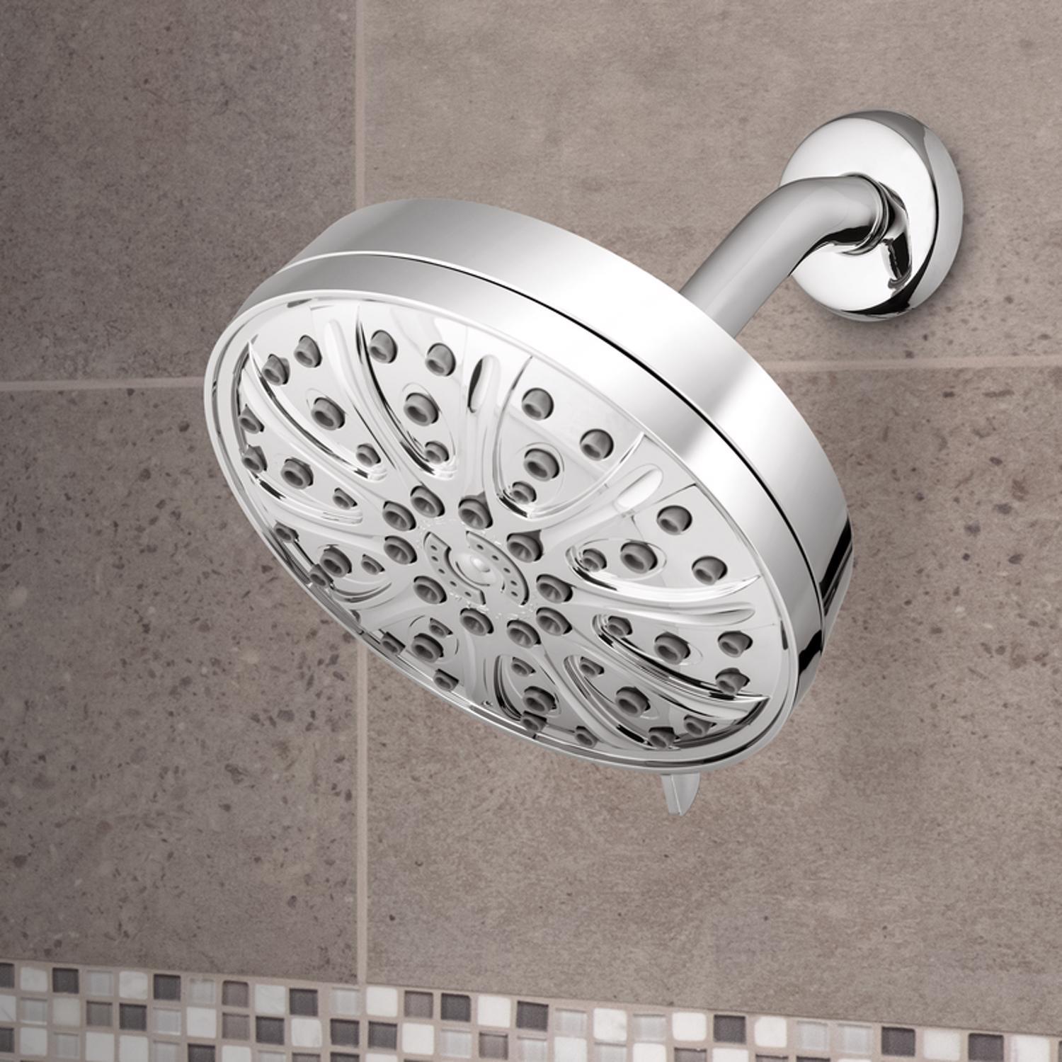 Waterpik Drencher PowerPulse Massage Chrome 6 settings Wallmount Showerhead 1.8 gpm