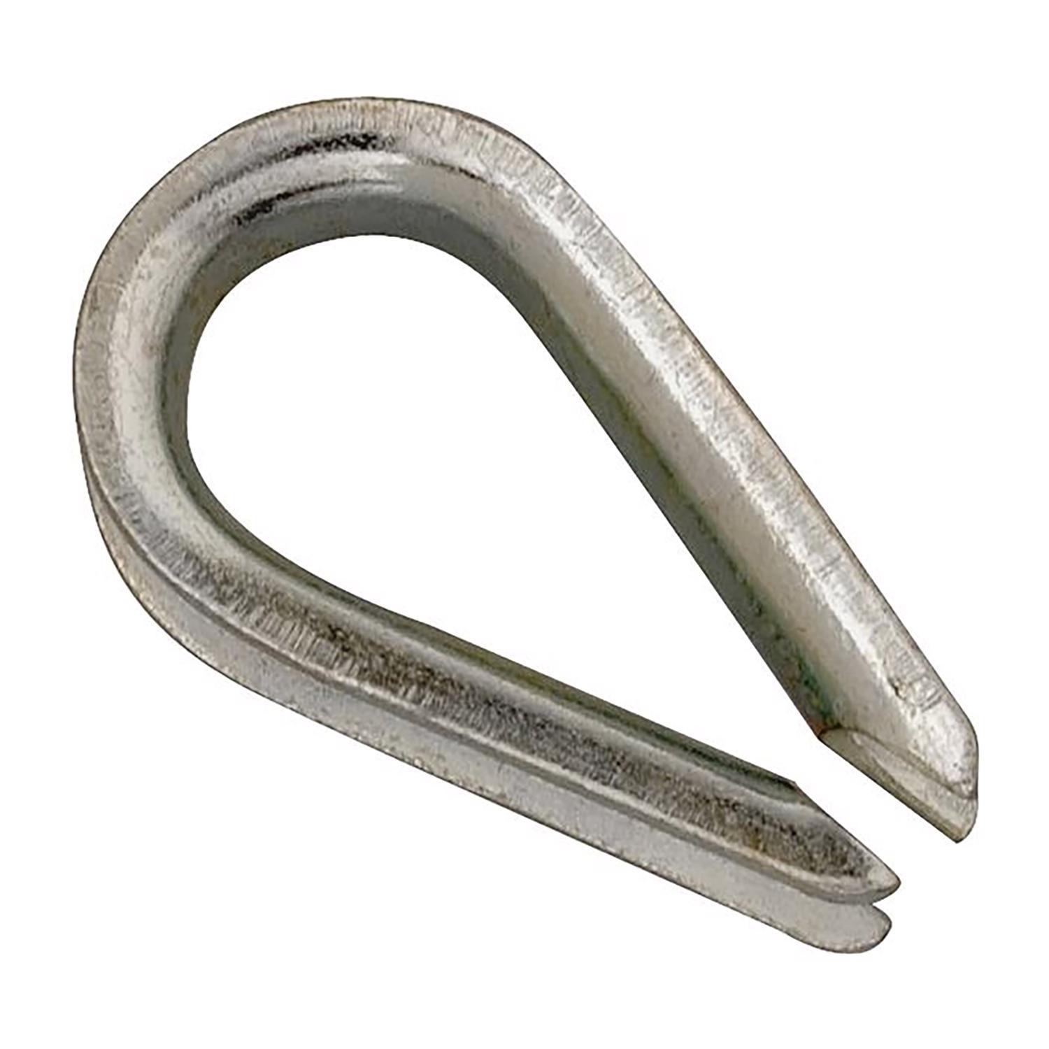 Campbell Electro-Galvanized Zinc 3/8 in. D Wire Rope Thimble 2-1/4 in. L