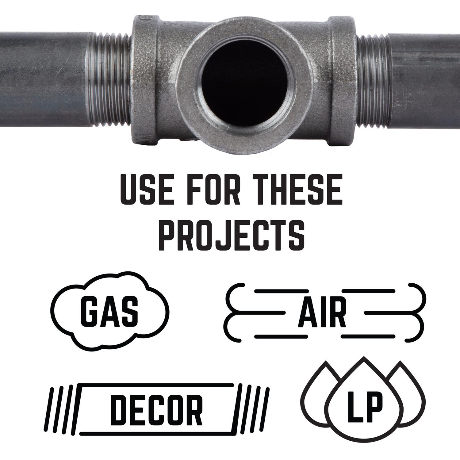 STZ Industries 1-1/4 in. MIP each Black Malleable Iron Plug