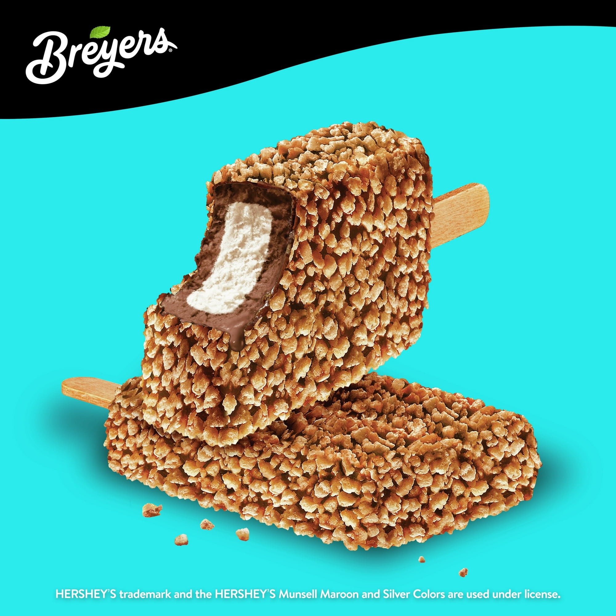 Breyers Campfire Collection S'mores Bar Ice Cream made with Hershey's milk chocolate 18 fl oz 6 Ct