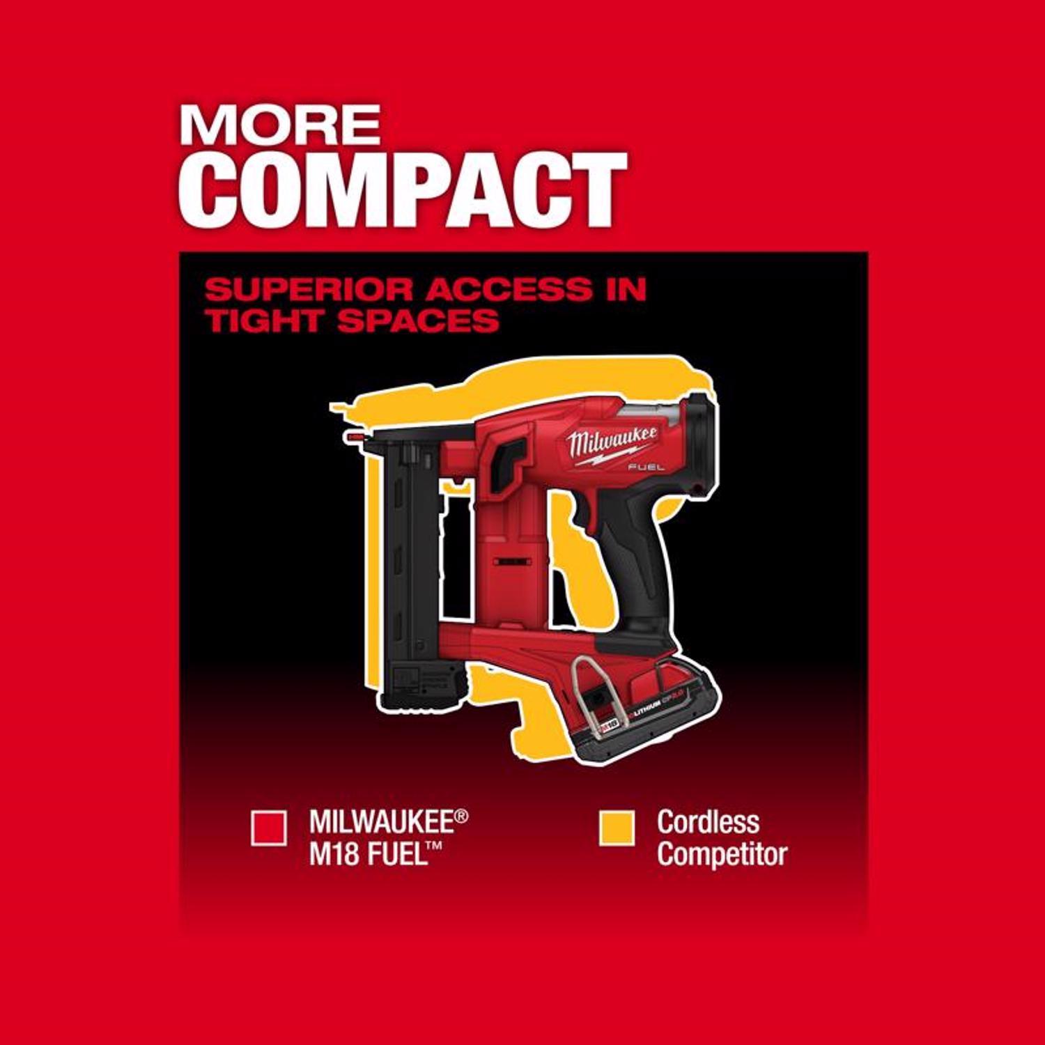 Milwaukee M18 FUEL 18 Ga. 18 Volt Brushless 1/4 in. Narrow Crown Stapler