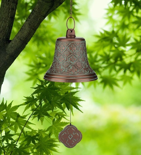 Regal Art & Gift Garden Bell, Copper Patina, 32.75 in.