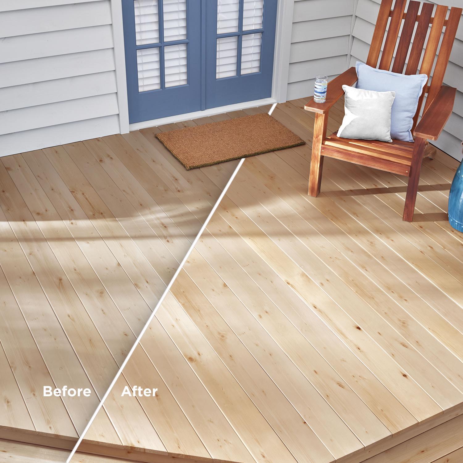 Valspar One-Coat Clear Water-Based Acrylic Transparent Deck and Concrete Sealer 1 gal
