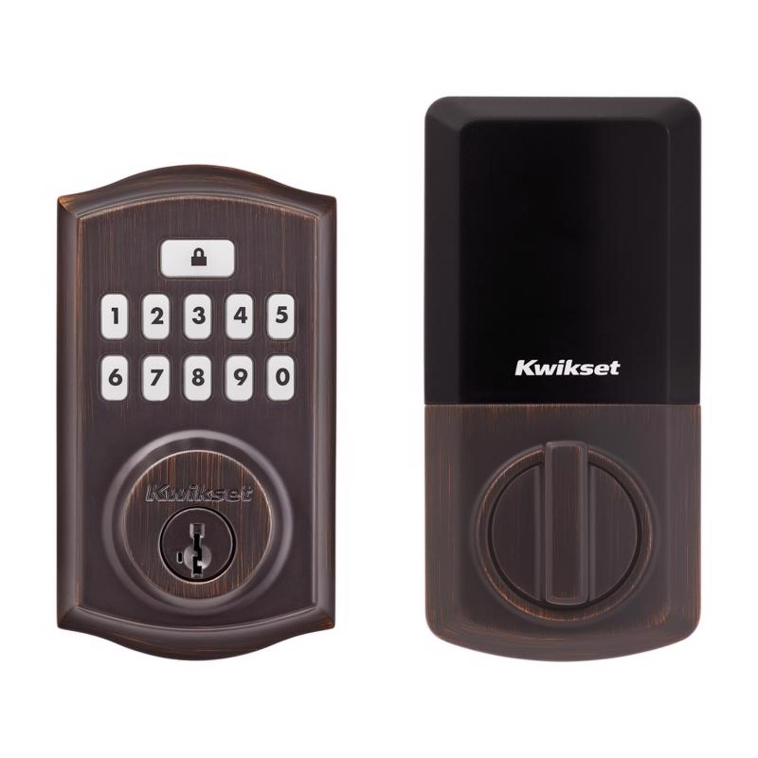 Kwikset SmartCode Venetian Bronze Metal Electronic Touchpad Entry Deadbolt