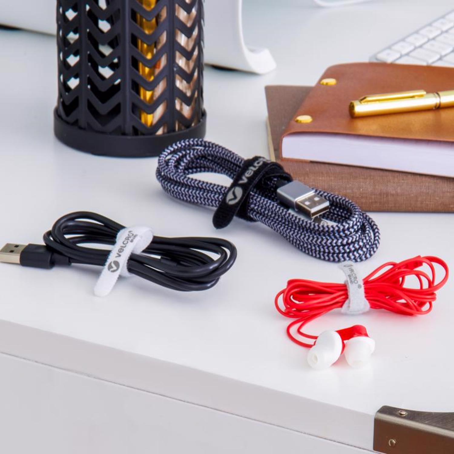 VELCRO Brand Assorted Nylon Ties 6 pk