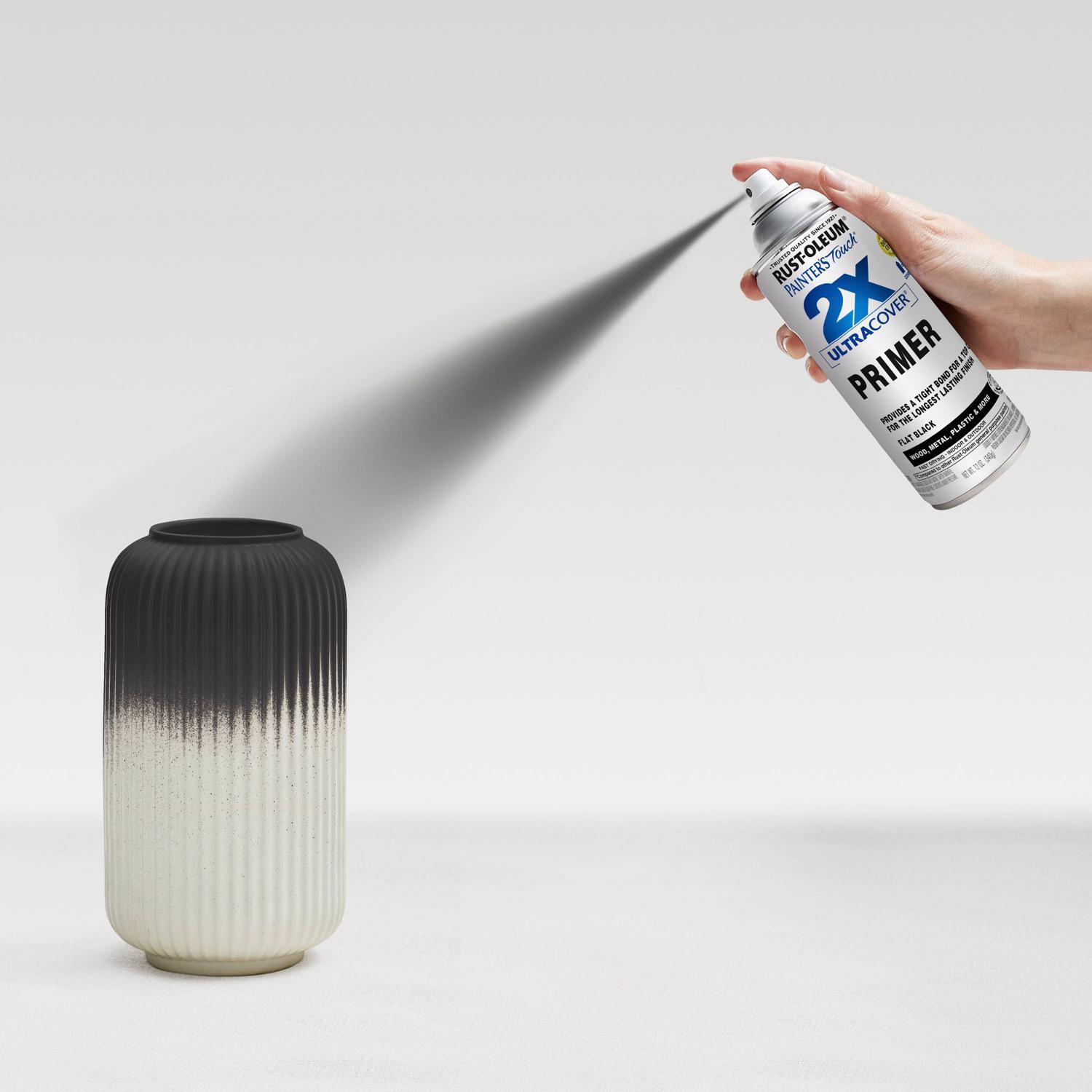Rust-Oleum Painter's Touch 2X Ultra Cover Flat Black Primer Spray 12 oz