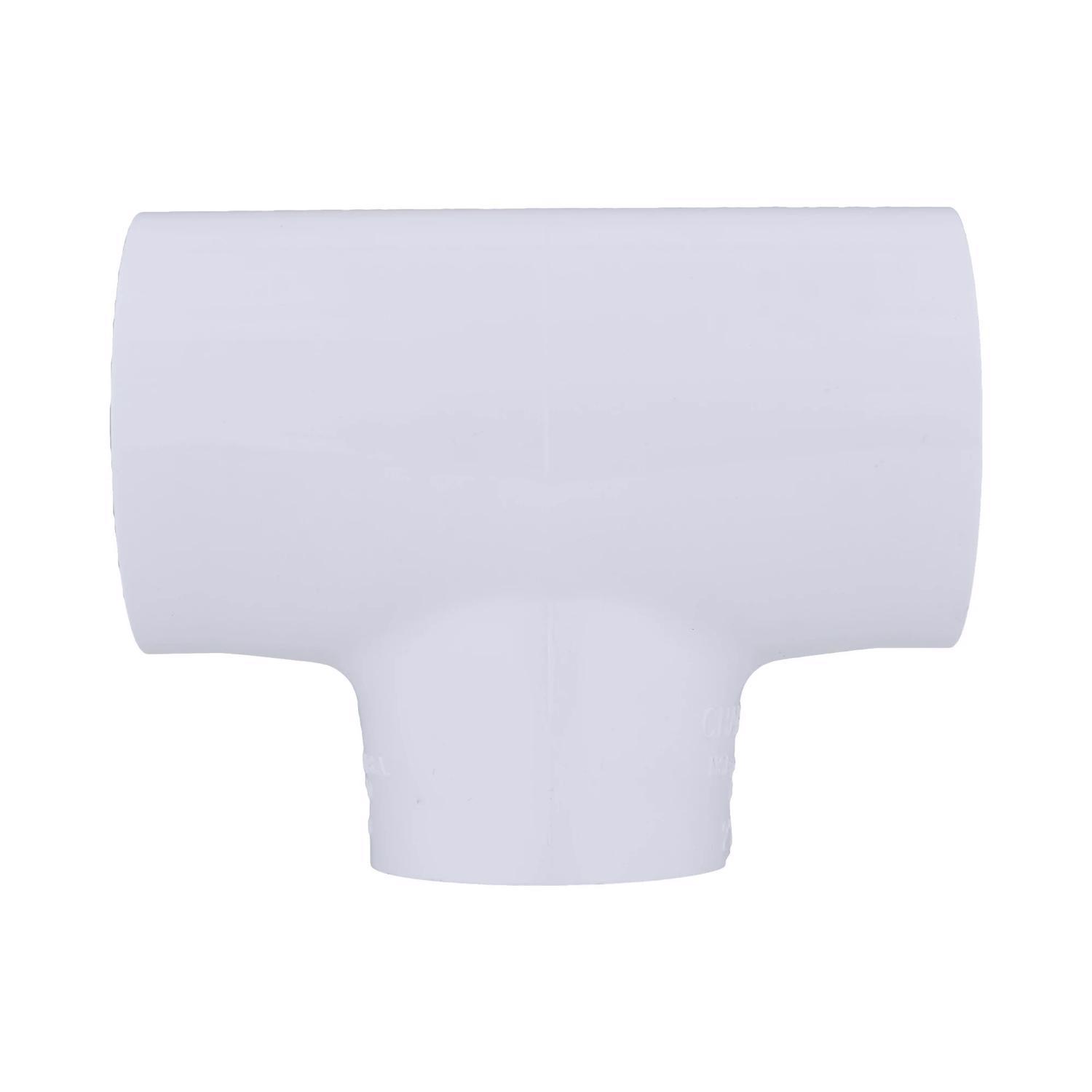 Charlotte Pipe Schedule 40 2 in. Slip X 2 in. D Slip PVC Reducing Tee 1 pk