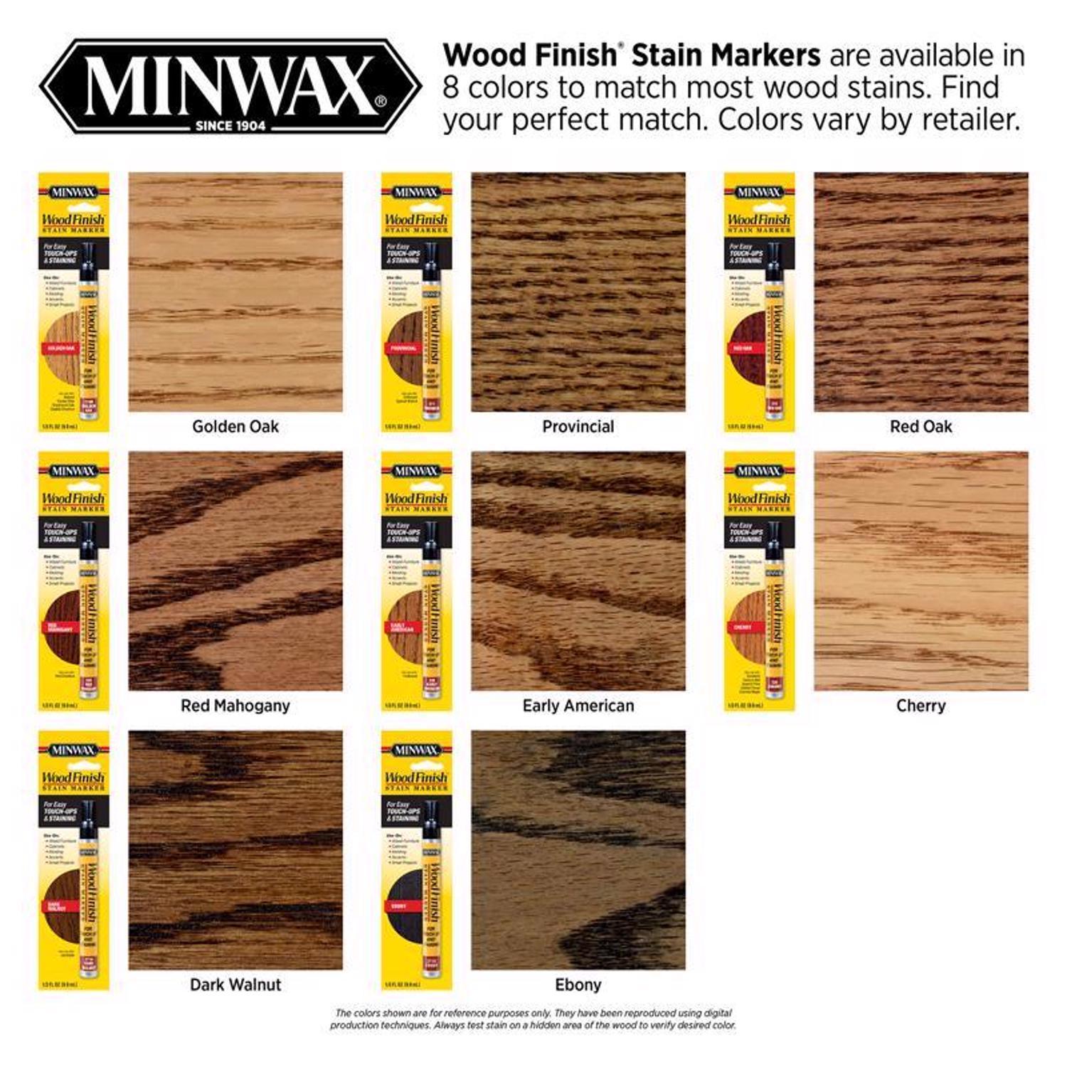 Minwax Wood Finish Stain Marker Semi-Transparent Early American Oil-Based Stain Marker 1/3 oz