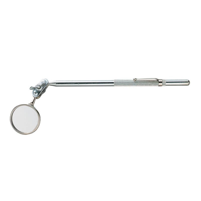 General 8 in. H X 1.3 in. W Polished Chrome Silver Metal Inspection Mirror