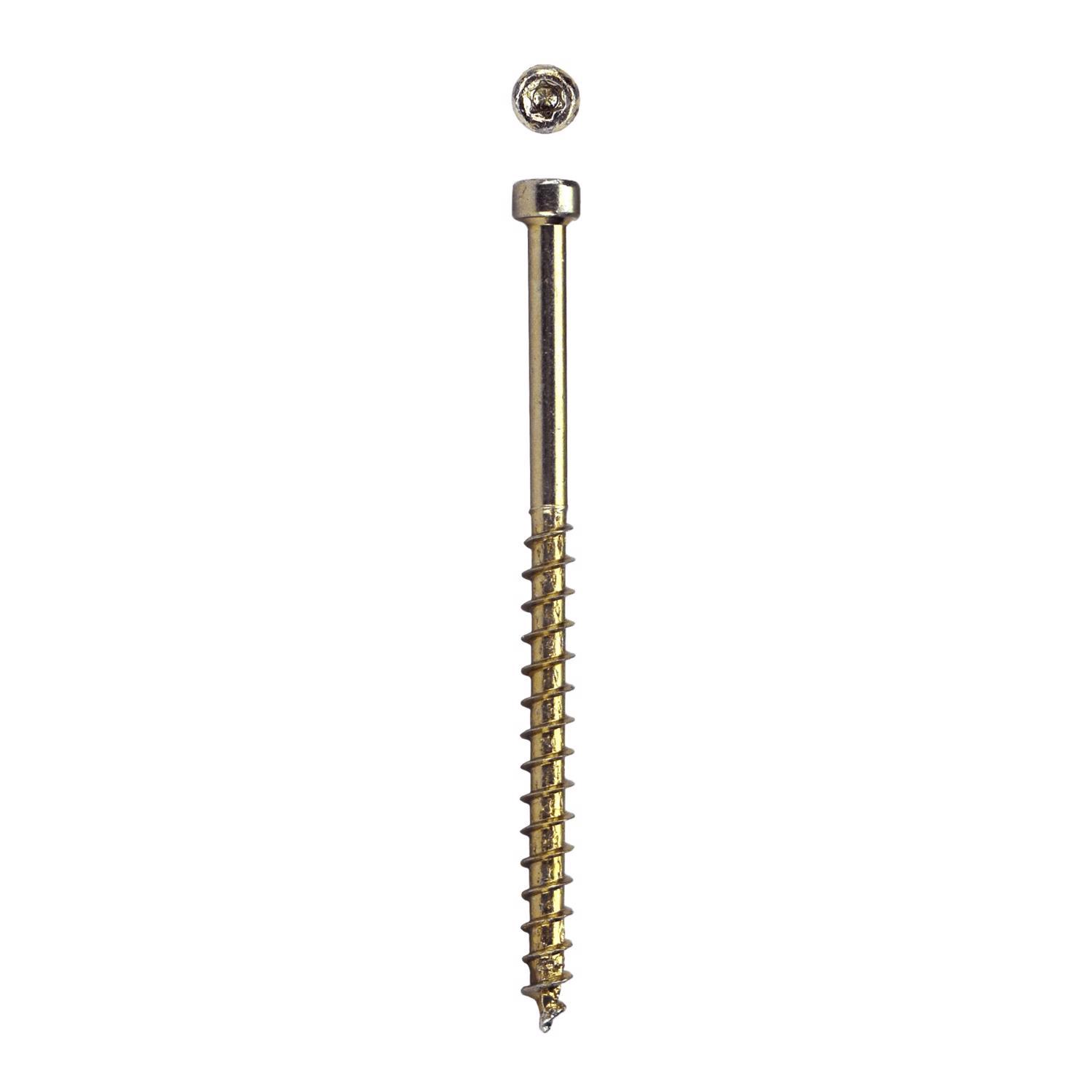 SPAX PowerTrim No. 8 in. X 2-1/2 in. L Star Round Head Serrated Trim Screws