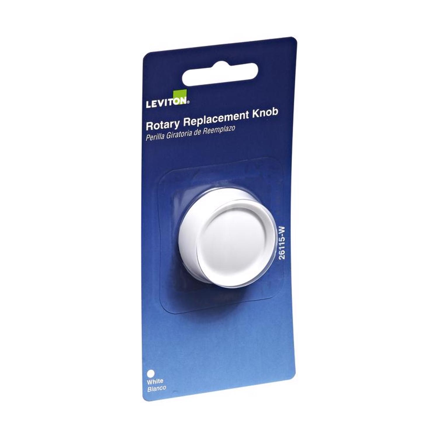Leviton Trimatron White Rotary Dimmer Knob 1 pk