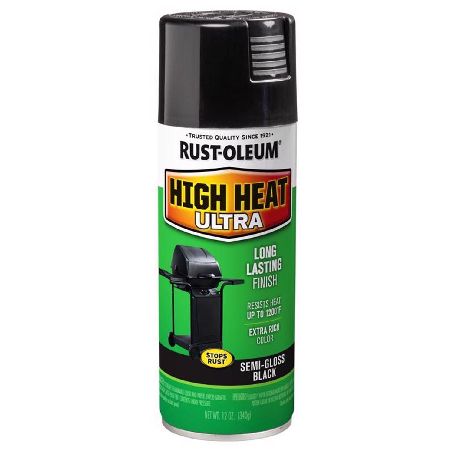 Rust-Oleum Specialty Semi-Gloss Black Ultra High Heat Spray 12 oz