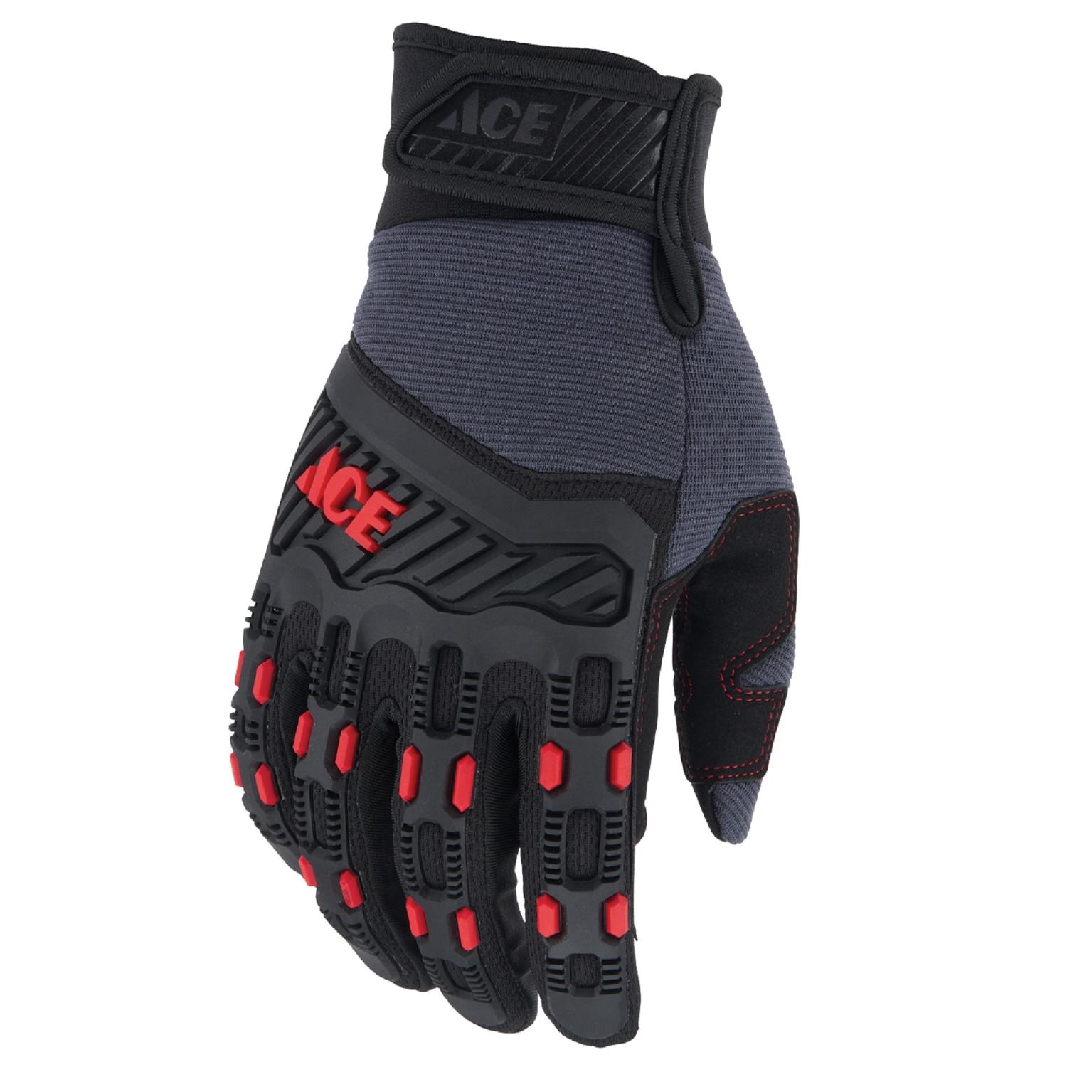 Ace High Performance Impact Gloves Multicolor M 1 pk