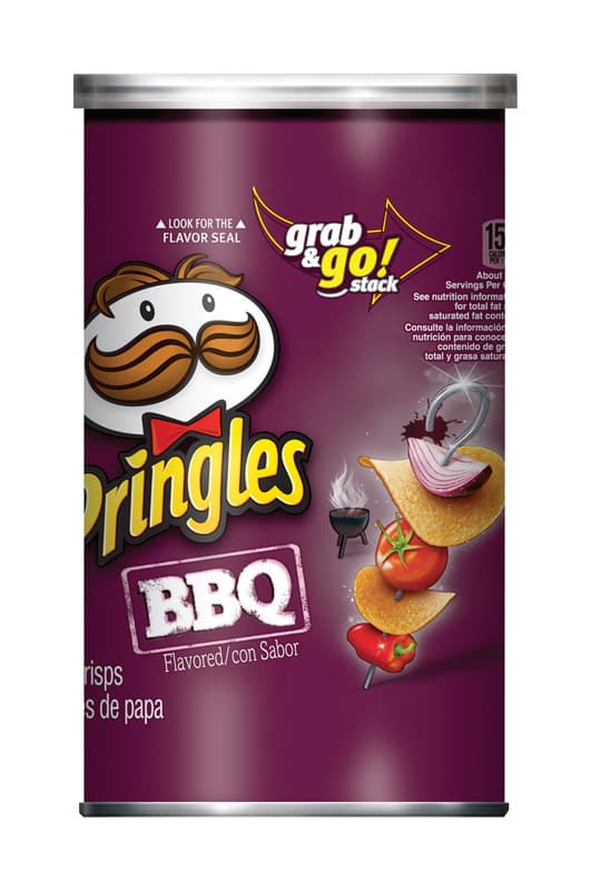 Pringles BBQ Potato Chips 2.5 oz Boxed