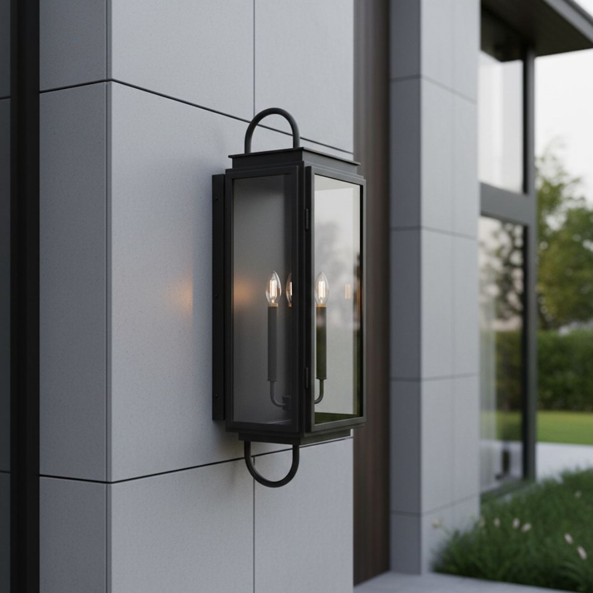 Craftmade Irving 3 Light Outdoor Wall Lantern in Textured Black