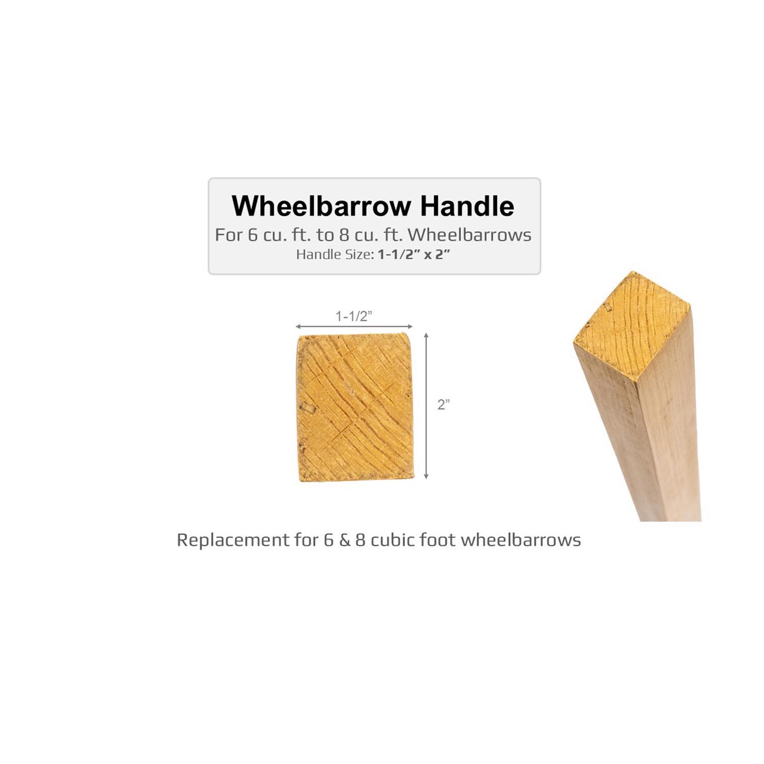 Truper Replacement Wheelbarrow Handle Hardwood