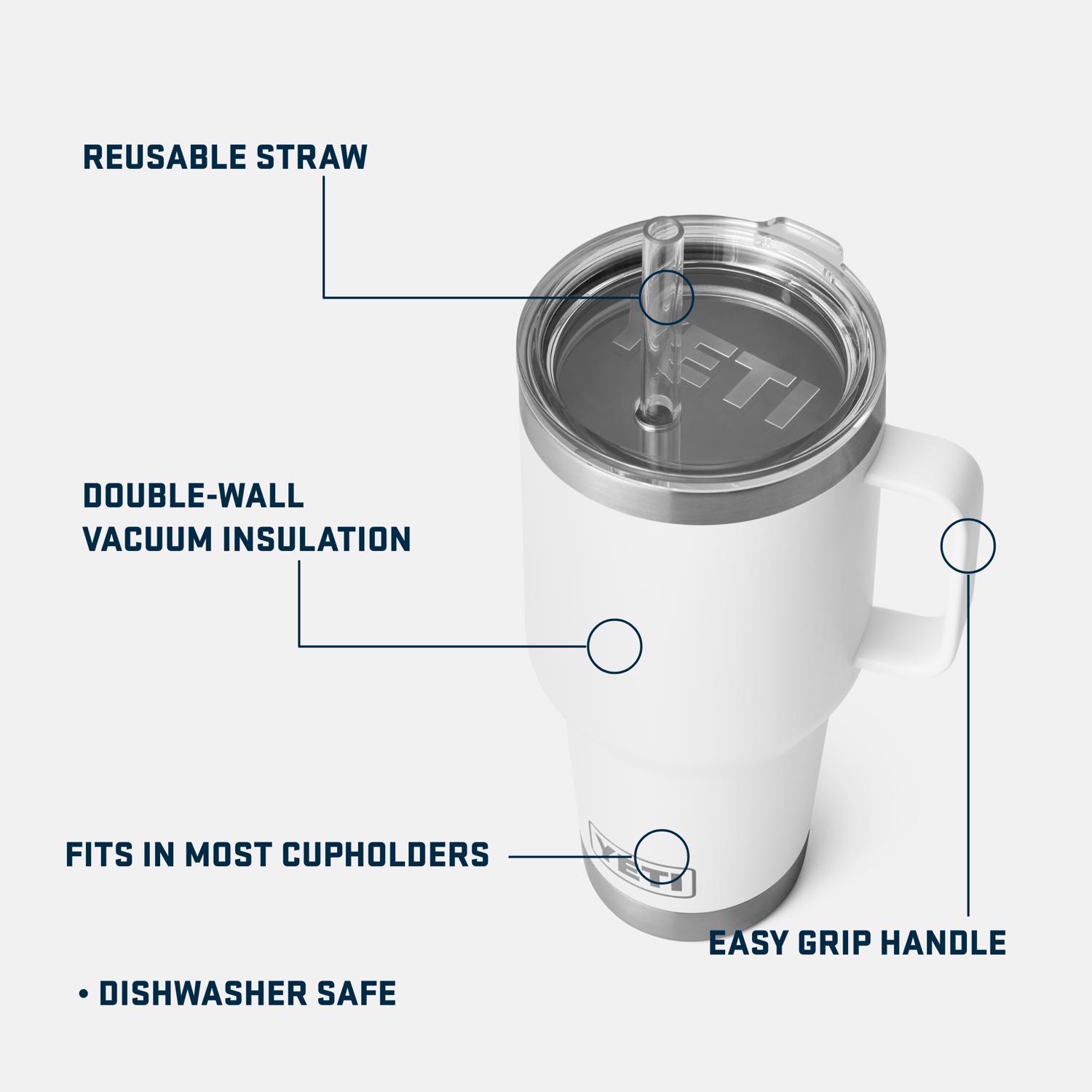 YETI Rambler 35 oz White BPA Free Straw Mug