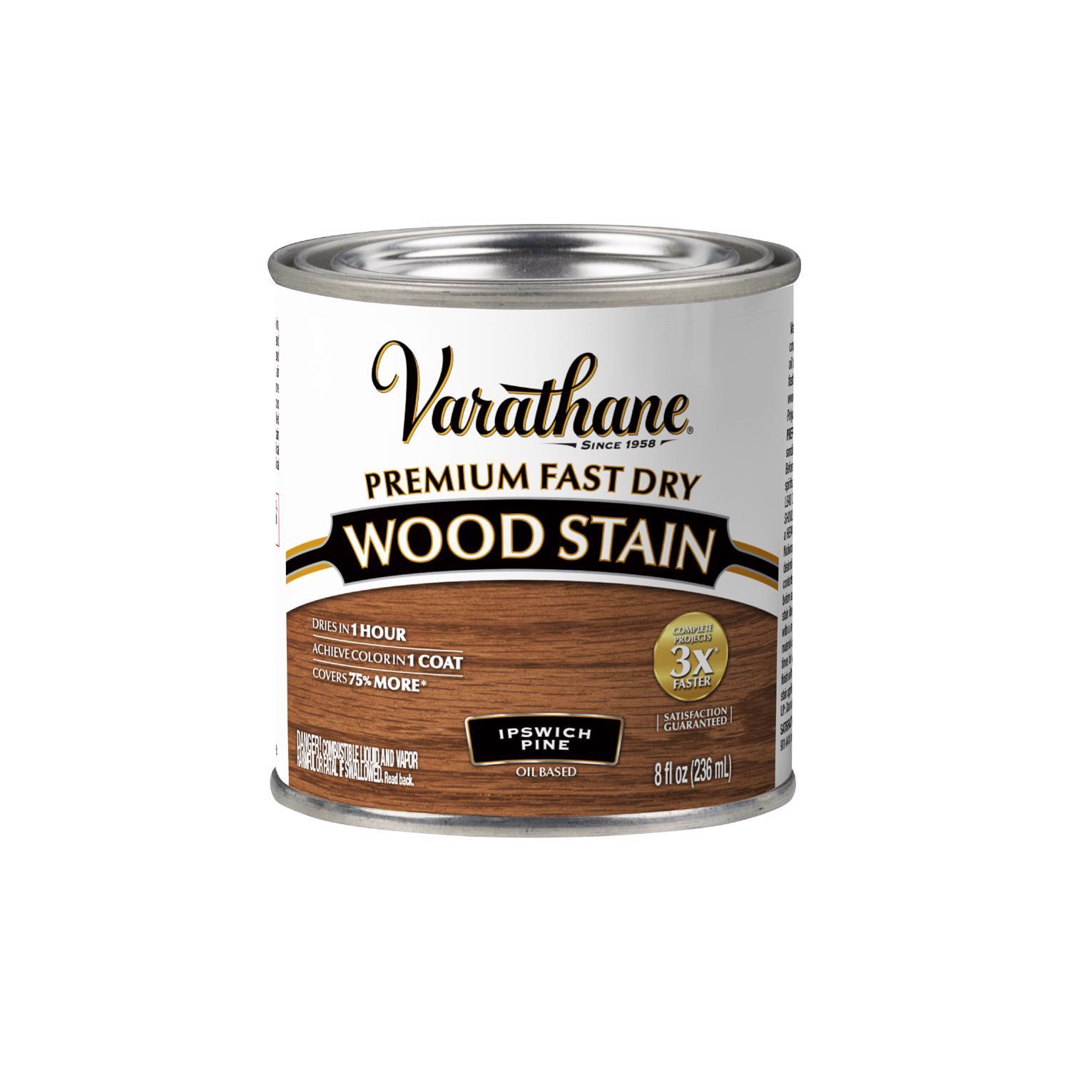 Varathane Premium Ipswich Pine Oil-Based Fast Dry Wood Stain 1/2 pt