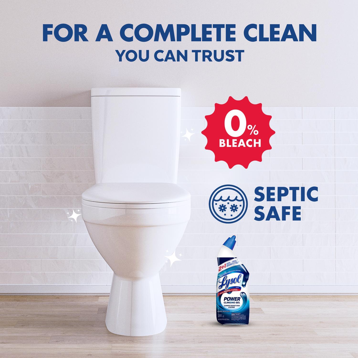 Lysol Complete Clean Power Fresh Scent Toilet Bowl Cleaner 24 oz Gel