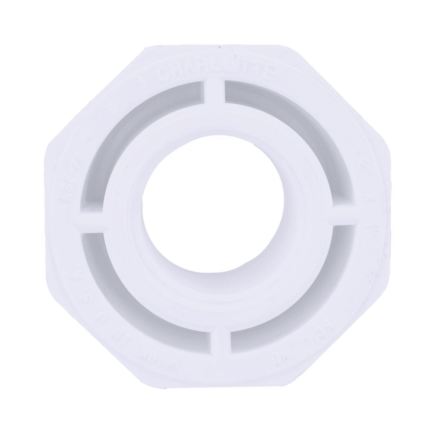 Charlotte Pipe Schedule 40 2 in. Spigot X 1 in. D FPT PVC Reducing Bushing 1 pk