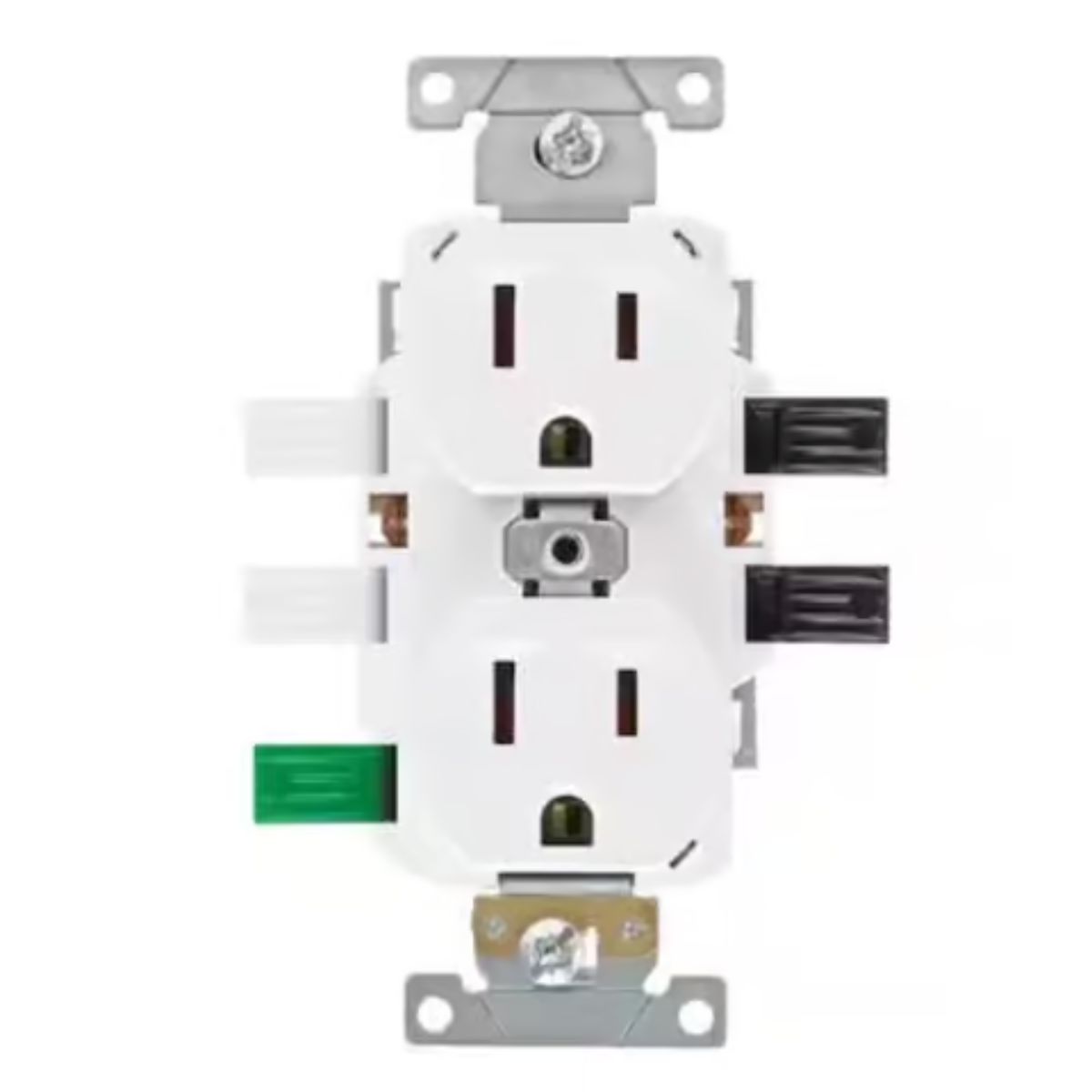 Leviton Lever Edge 15 amps 125 V White Outlet 10 Pack