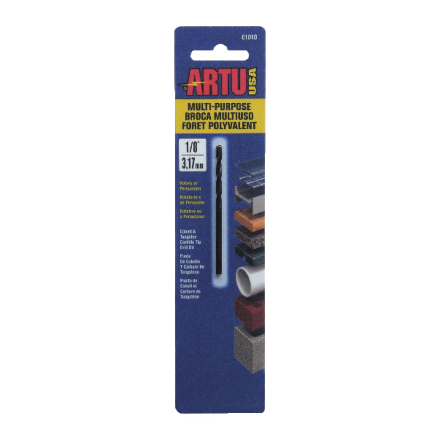 ARTU 1/8 in. X 2-5/8 in. L Tungsten Carbide Tipped Drill Bit Straight Shank 1 pc