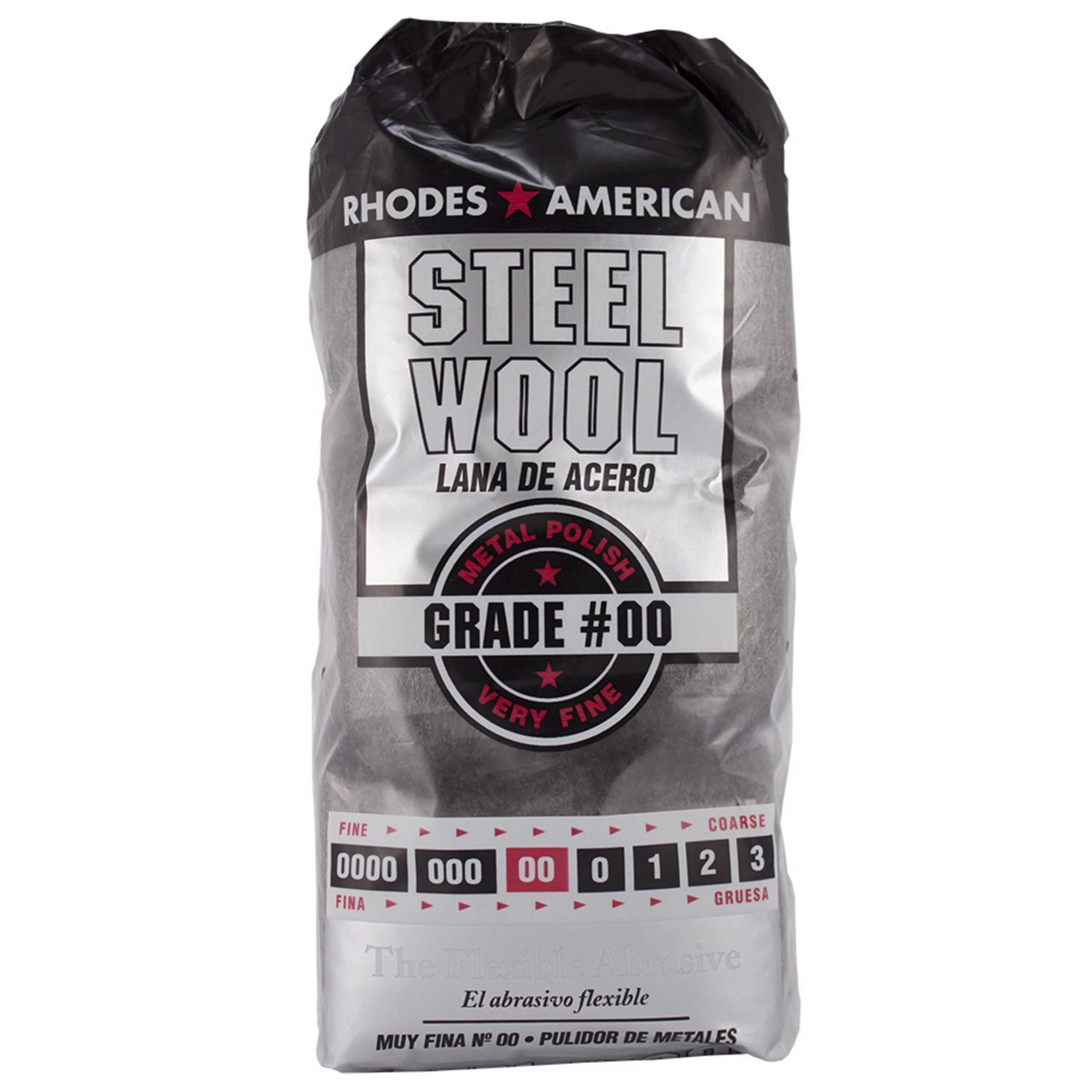 Rhodes American 00 Grade Very Fine Steel Wool Pad 12 pk