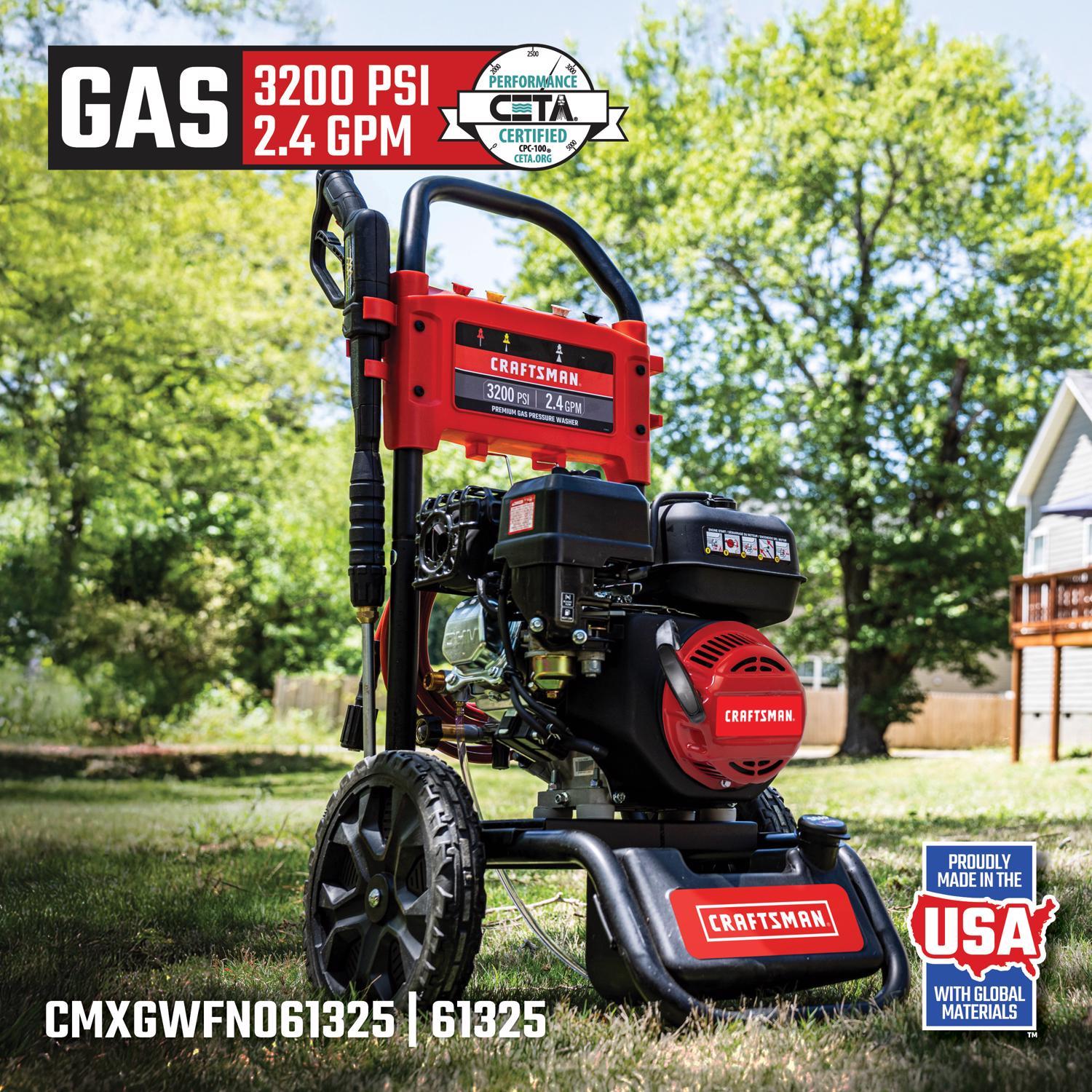 Craftsman 3200 psi Gas 2.4 gpm Pressure Washer
