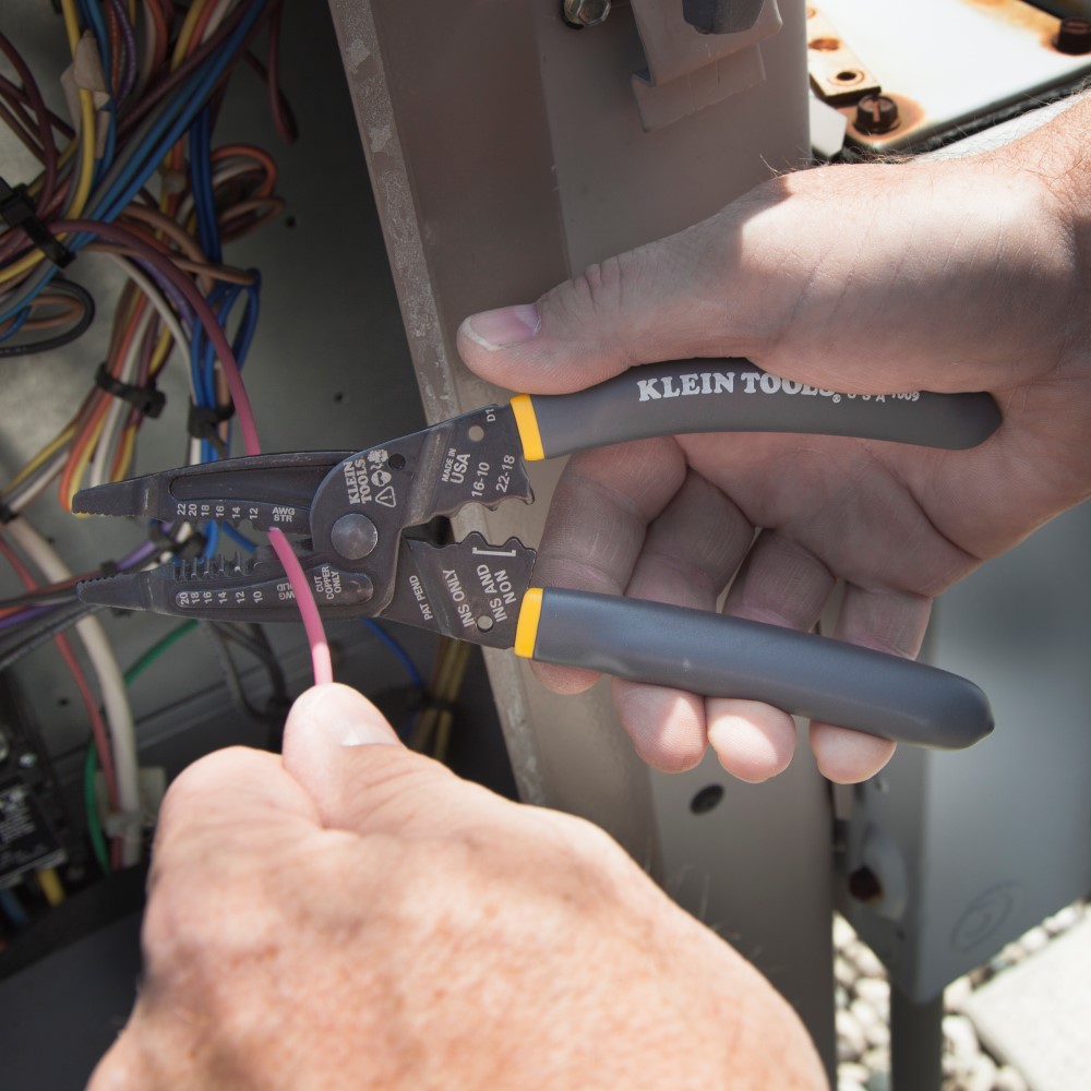 Klein Kurve Long-Nose Wire Stripper, Wire Cutter, Crimping Tool