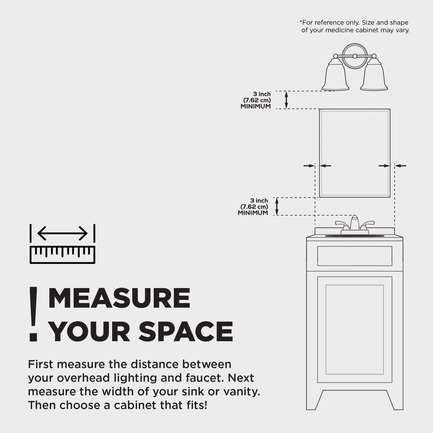 Zenna Home 25.38 in. H X 25.38 in. W X 4.50 in. D Rectangle Medicine Cabinet/Mirror