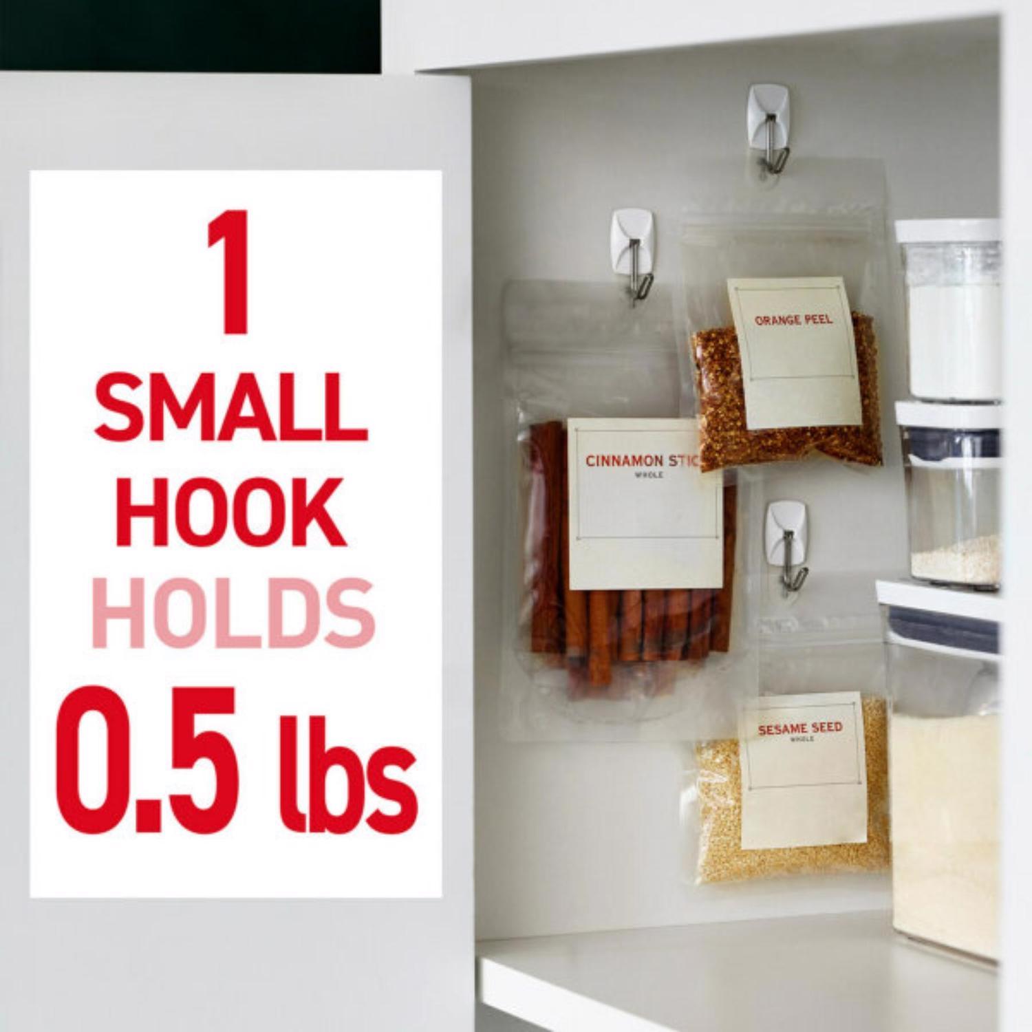 3M Command Small Plastic Wire Hooks 1.625 in. L 3 pk