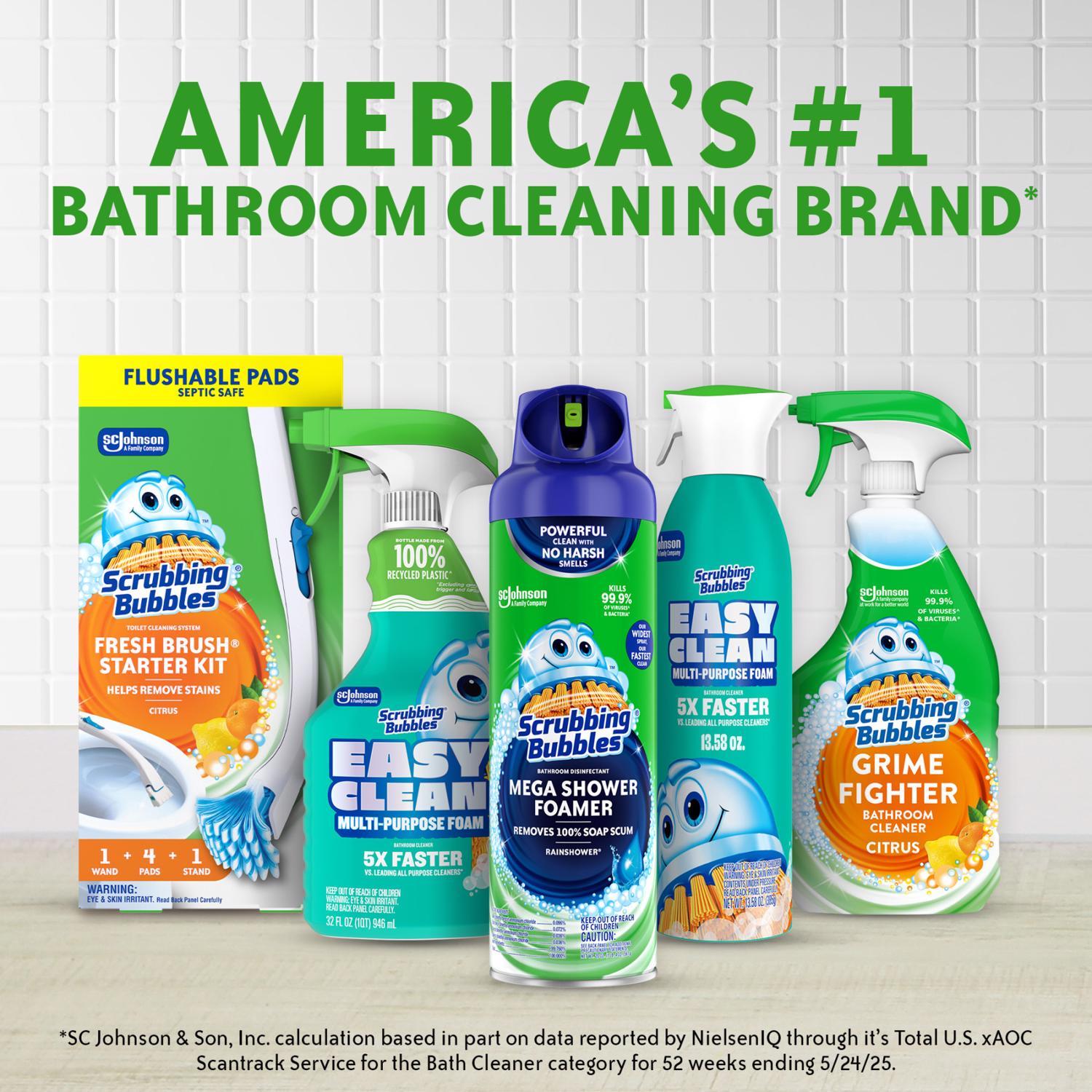 Scrubbing Bubbles Rainshower Scent Continuous Toilet Cleaning System 1.34 oz Gel