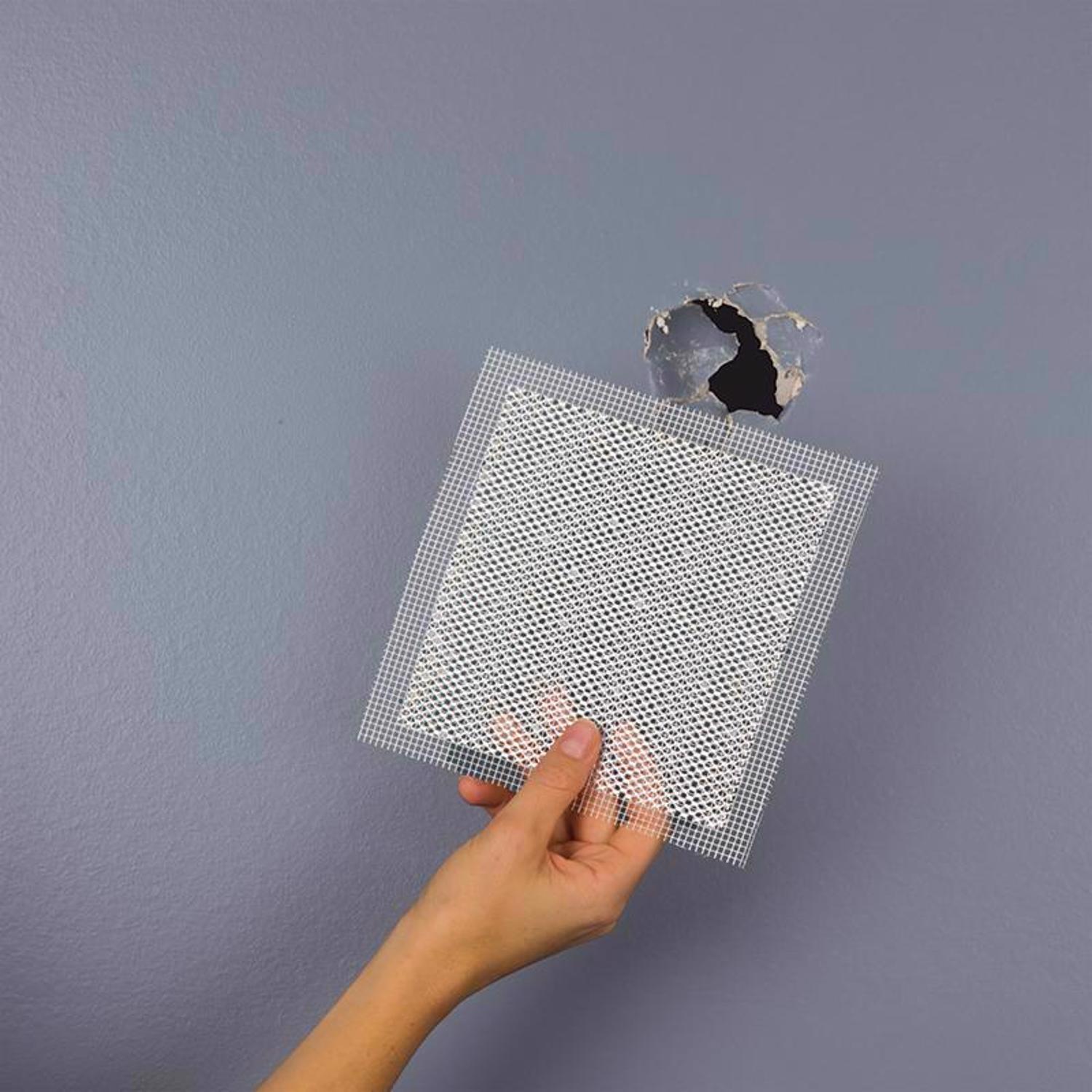 ADFORS FibaTape 4 in. L X 4 in. W Fiberglass Reinforced Aluminum White Self Adhesive Wall Repair Pat