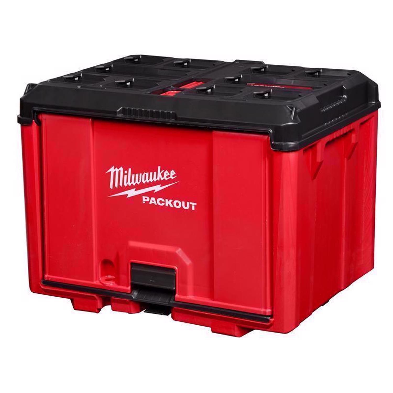 Milwaukee Packout Shop Storage 14.5 in. 1 drawer Plastic Garage Organizer Storage Cabinet 14.7 in. H