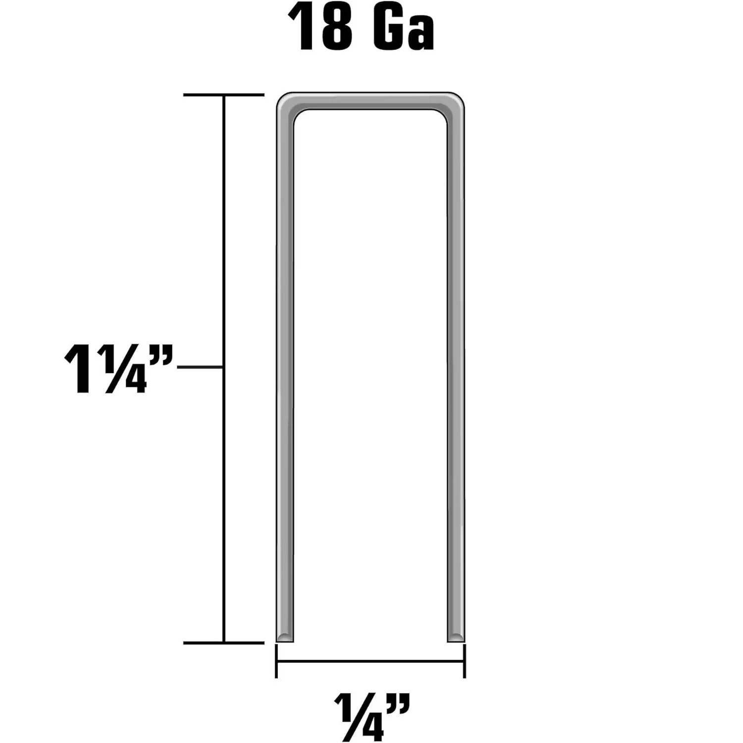 Metabo HPT 1-1/4 in. 18 Gauge Narrow Crown Finish Staples | 1,000 Count | 21105SHPT
