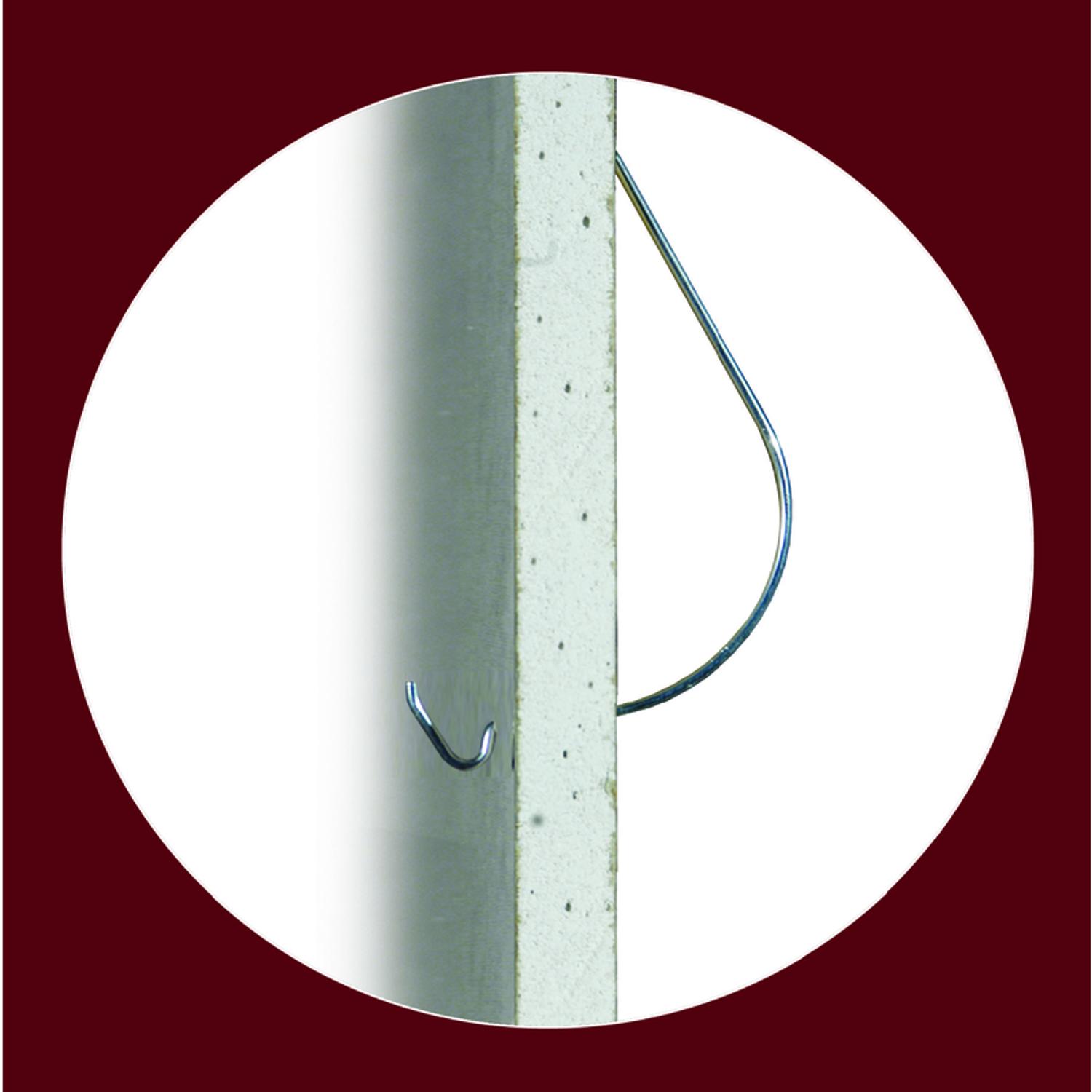 HILLMAN Galvanized Silver Picture Hanger 20 lb 4 pk