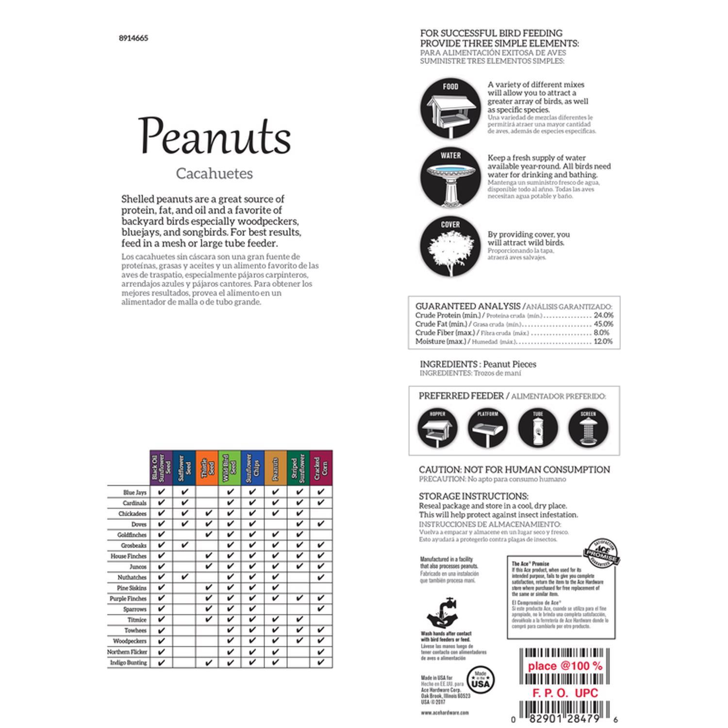 Ace Shelled Peanuts 5 lb