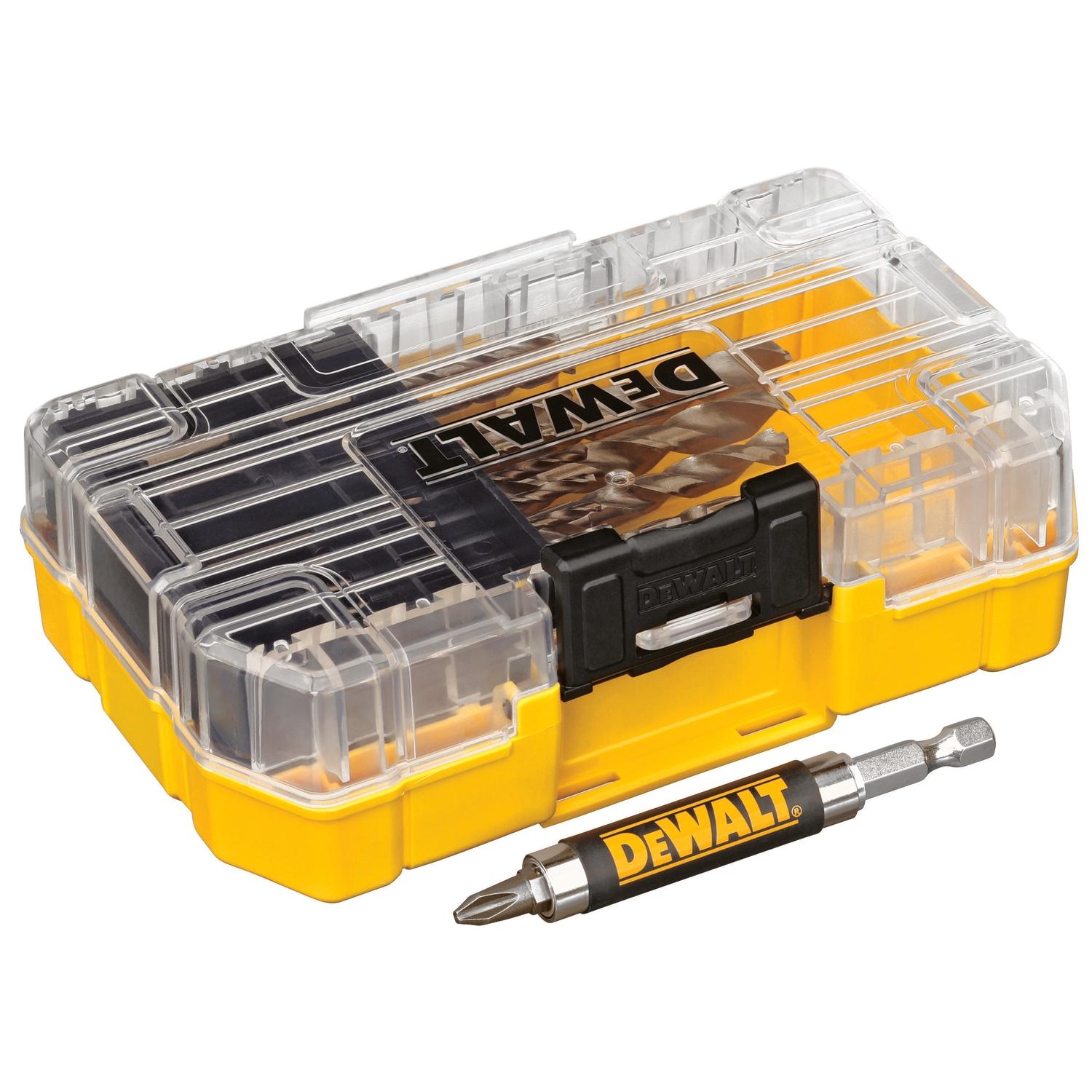DeWalt Pilot Point Ferrous Oxide Drill Bit Set Round Shank 18 pc