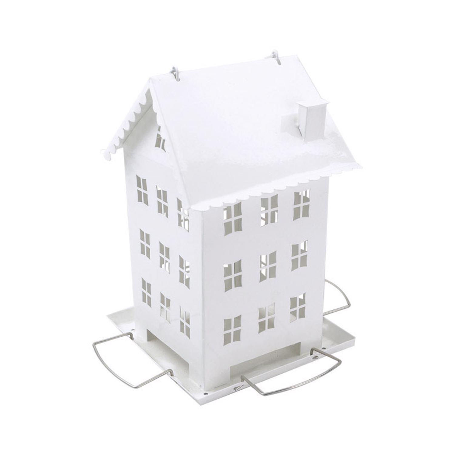 Perky-Pet Wild Bird 2.8 lb Metal Farmhouse Bird Feeder 4 ports