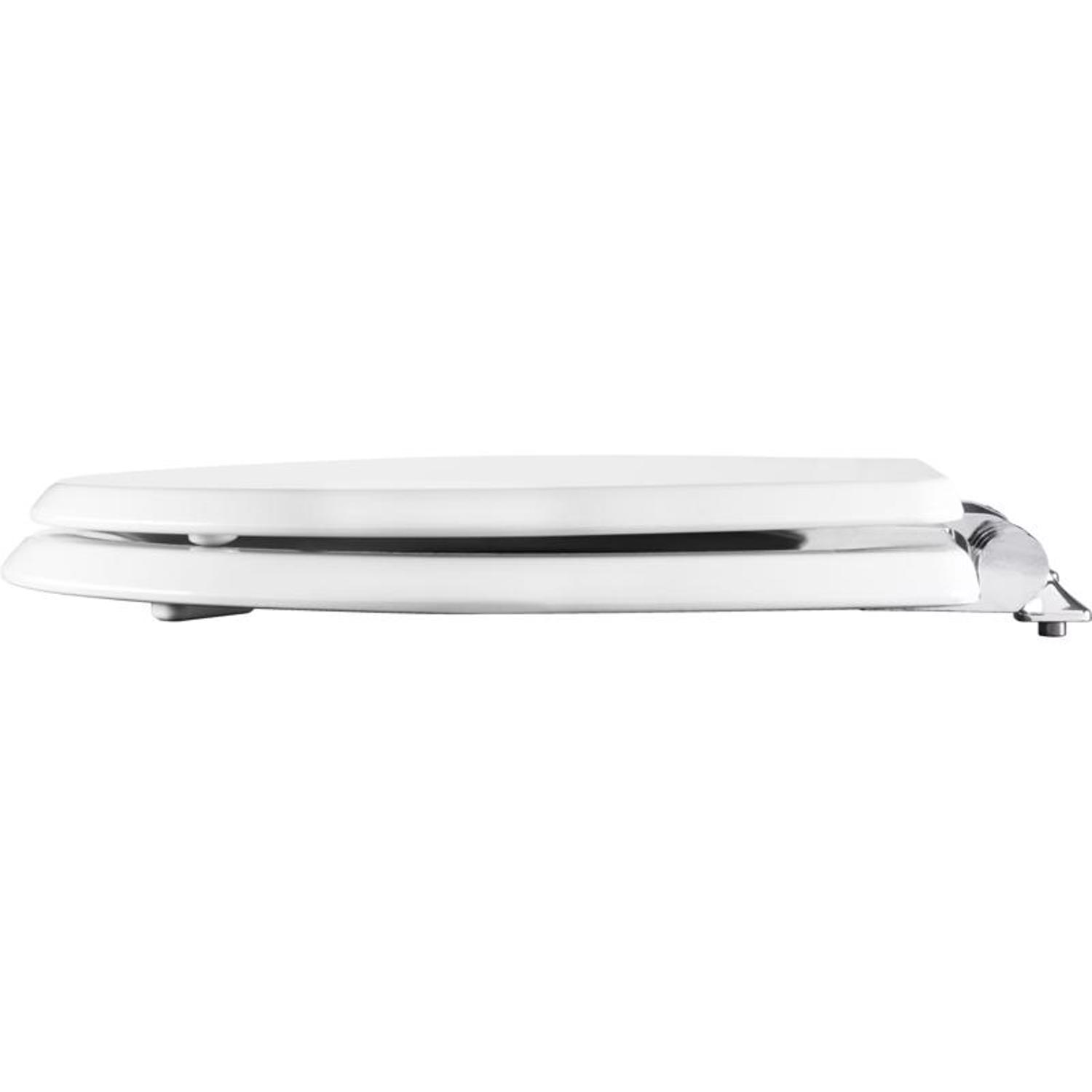 Mayfair by Bemis Benton Slow Close Round White Enameled Wood Toilet Seat