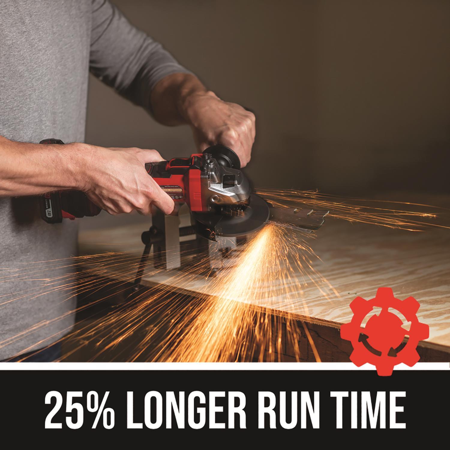 SKIL PWR Core 20 Cordless 4-1/2 in. Angle Grinder Kit (Battery & Charger)