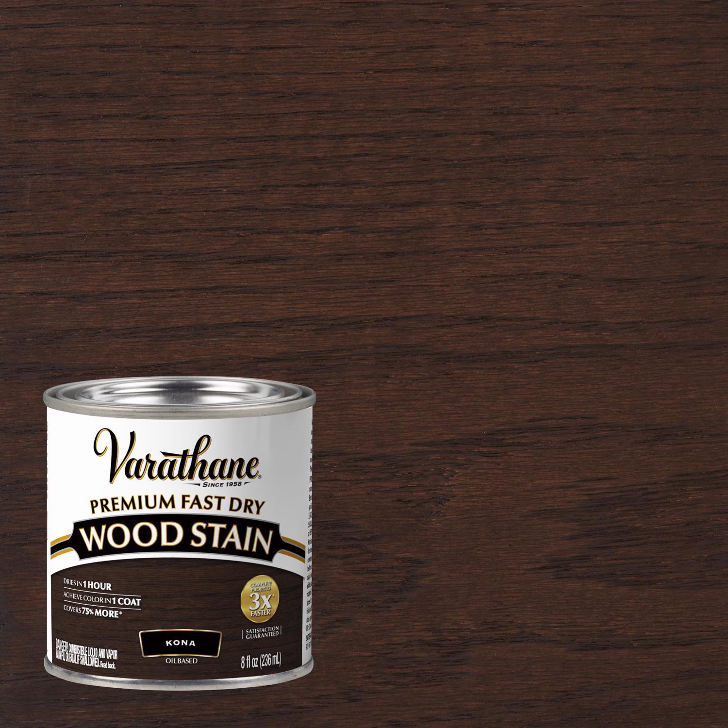 Varathane Premium Kona Oil-Based Fast Dry Wood Stain 1/2 pt