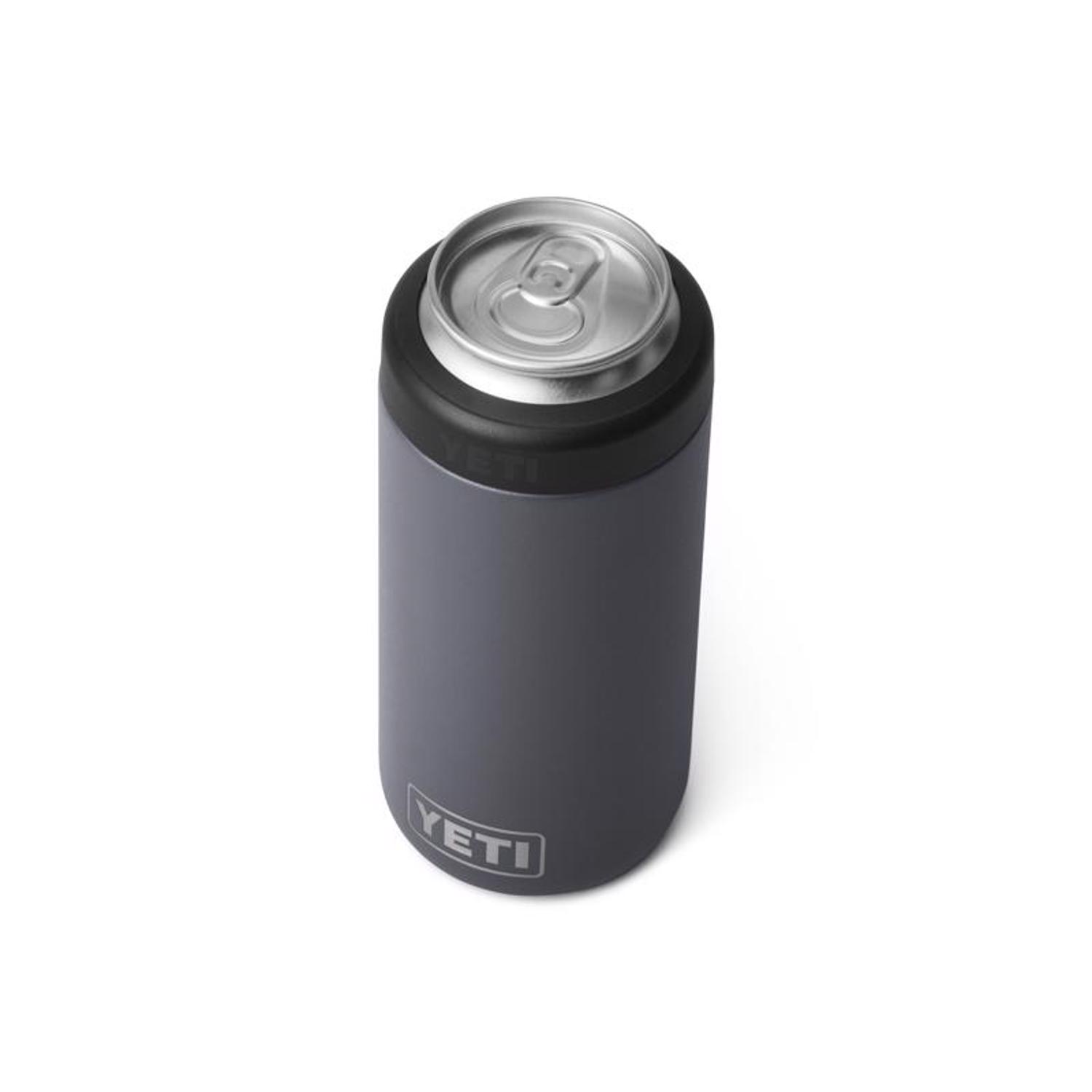 YETI Rambler 16 oz Colster Charcoal BPA Free Tall Can Insulator